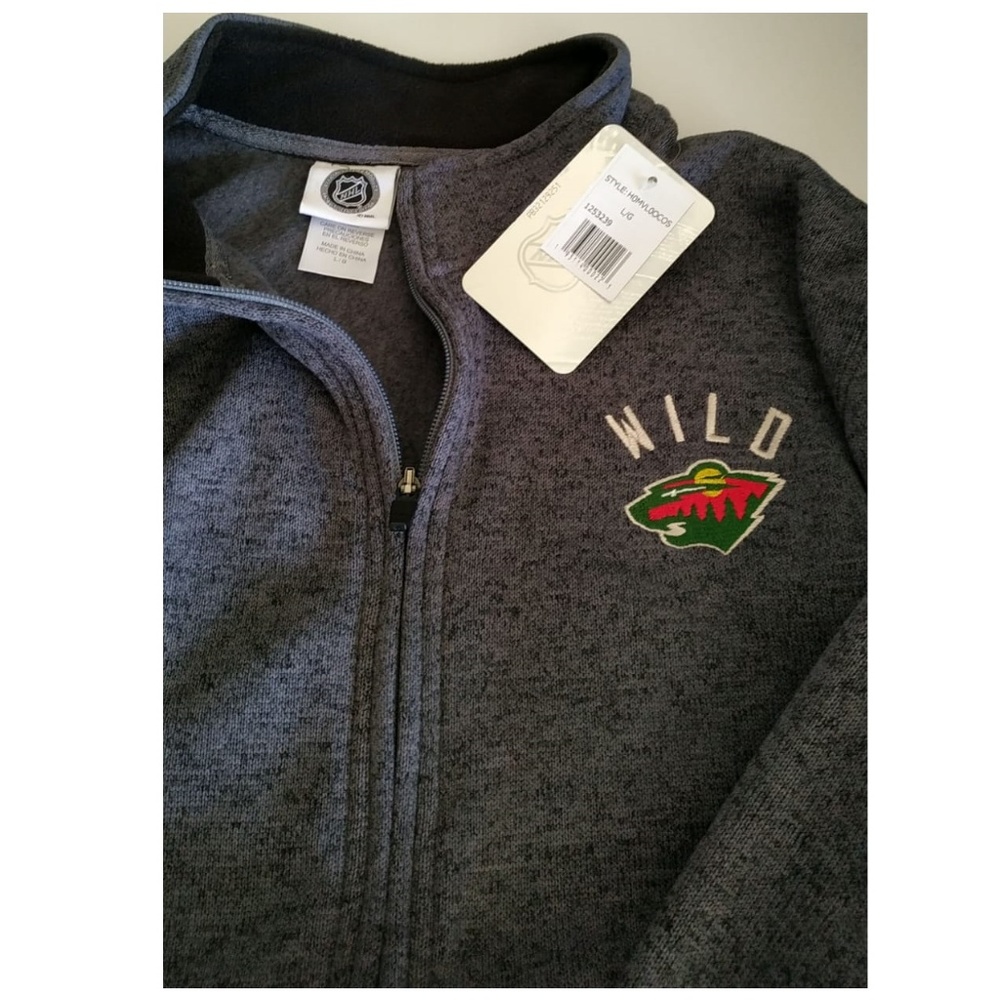 Minnesota Wild NHL Men's Full Zip Front Jacket - Picture 2 of 3